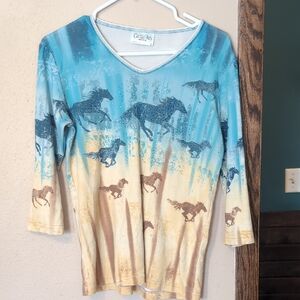 Cactus Bay Horse Graphic Top